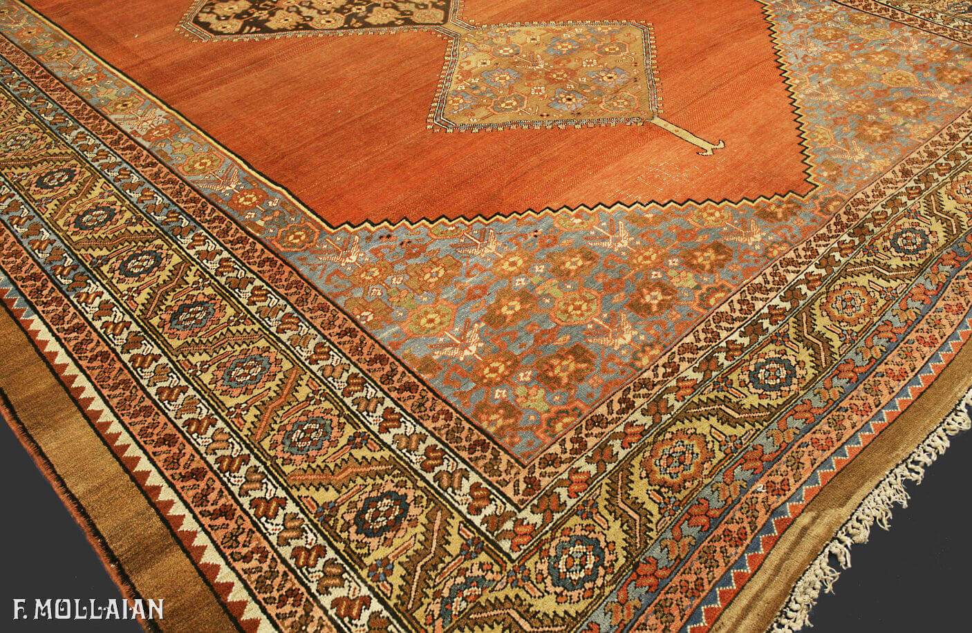 Antique Persian Bakshaish Carpet n°:55863081